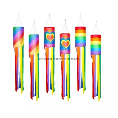 Benutzerdefiniertes Banner, günstiger LGBT-Gay-Pride-Regenbogen-Windsack
