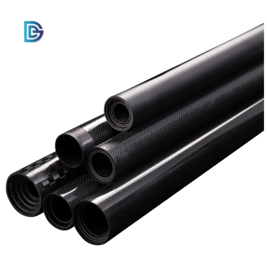 China Factory Hot Sell 31mm Octagon Carbon Fiber 3K Hexagon Carbon Fiber Tube 50mm Carbon Fiber Tube Flexibel