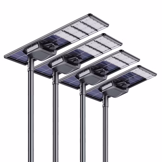 30W Solar-LED-Straßenlaterne mit hohem Lumen und Lithiumbatterie