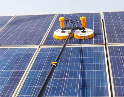 Elektrische Doppelkopf-Solarpanel-Reinigungsbürsten-Sets