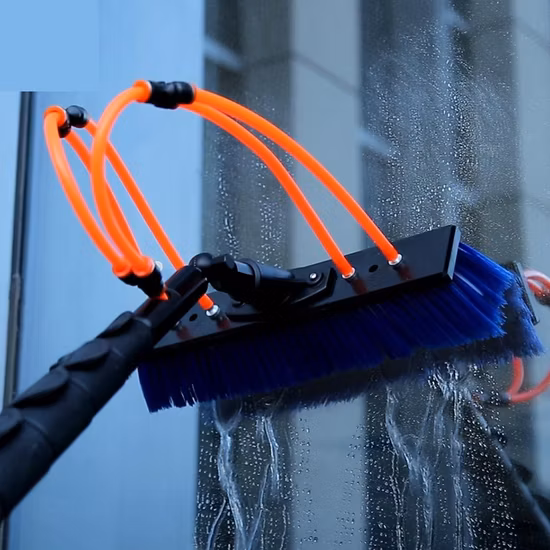 Wassergespeiste Kohlefaser-Solarpanel-/Dachrinnenreinigungs-Teleskopstange für die Fensterreinigung